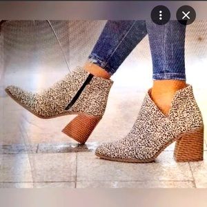 Leopard Print Ankle Boots